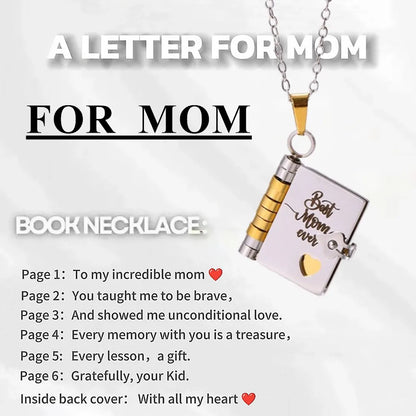 To Granddaughter Openable Book Necklace My Little Angel Star Daughter Champion Son My Pride Boy Grandson Necklace Jewelry Gift